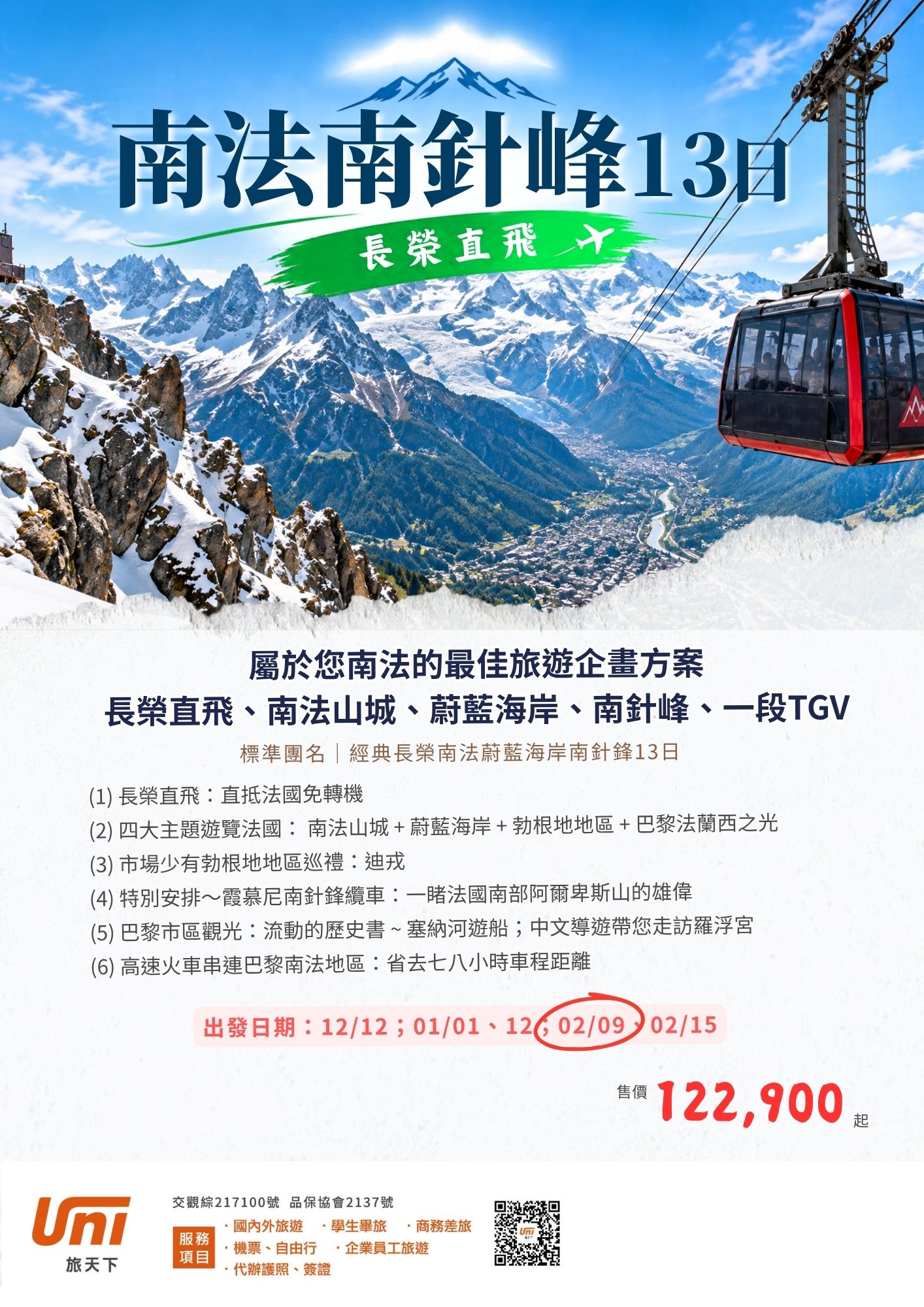 南法南針鋒13天